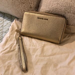 Michael Kors Gold Wristlet